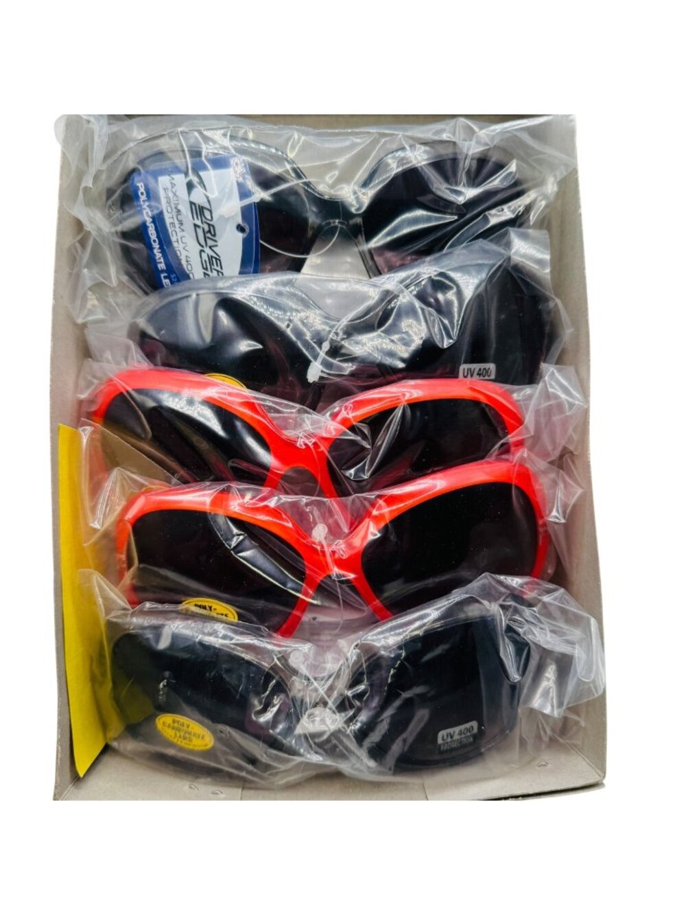 Polycarbonate Lens Sunglasses Set With UV Protection & Assorted Colors